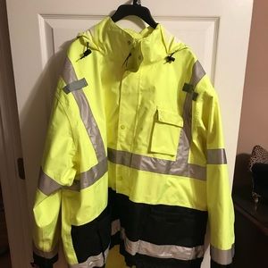 Rainwear Jacket, Class 3, Yellow 4XL NWOT